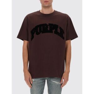 Purple T-Shirt Men Brown